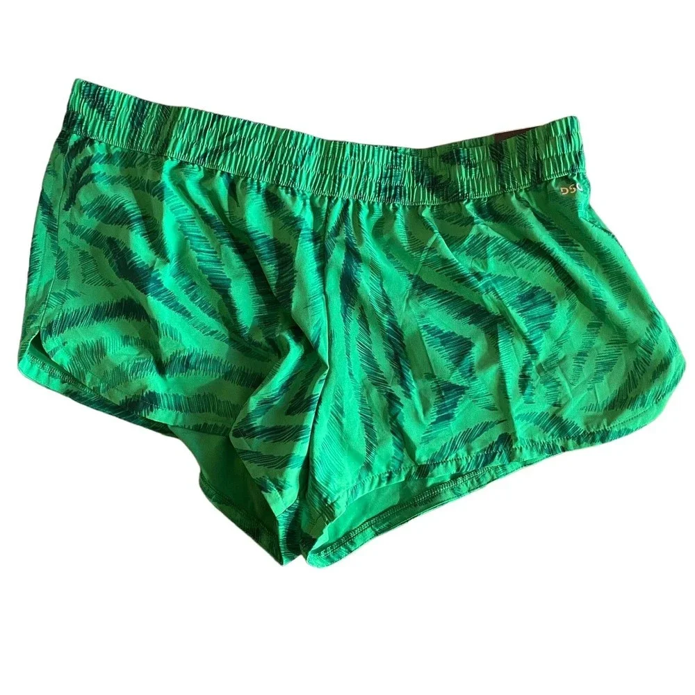 DSG Performance Mid-Rise Stride Run Short 3” Inseam “Trippy Zebra Green” Sz 2XL